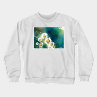 The white Flowers Crewneck Sweatshirt